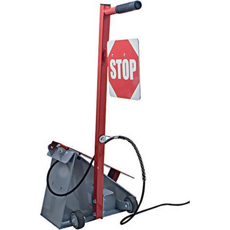 Elektro-Radkeil mit Stoppschild - 90cm hoch - 93.951.416