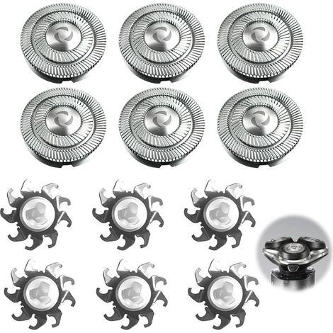 6-Piece Razor Head Set, Compatible with Series 1000-5000, Double-Layer Steel Blades, Smooth Shave, For Men (1/5)