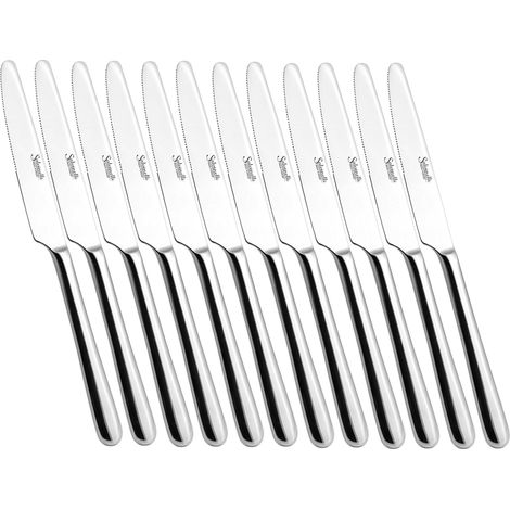 Salvinelli Dafne set 12 coltello tavola acciaio forgiato 18 C 4 mm
