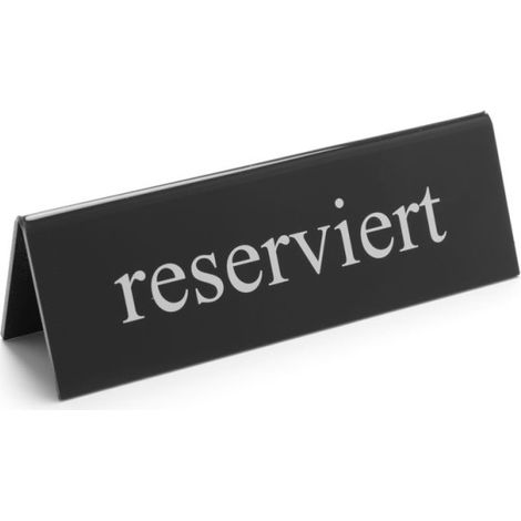 Chevalet de table réservé - 28x129xH35 mm - Ref 663479 - Hendi