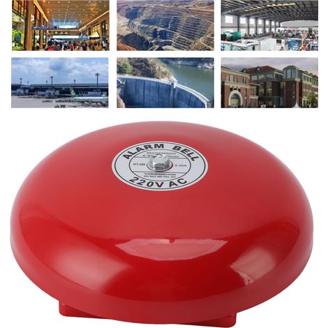 Sirena de alarma eléctrica – Tono extremadamente potente – Alta sensibilidad – Carcasa metálica resistente a la corrosión – Bobina de cobre puro – Para escuelas, fábricas y empresas – 220 V CA – 1372 (1/5)
