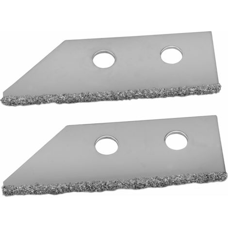 Kit 2 lames de rechange carbure de tungstène – Compatibles gratte-joint manuel – Ultra résistantes – Pour joints carrelage, faïence, pierre