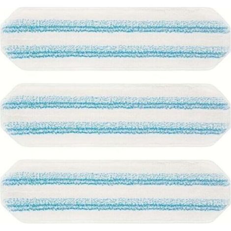 Chiffon de nettoyage en microfibre double usage pour balai plat, pour une utilisation à sec et humide. (1/4)