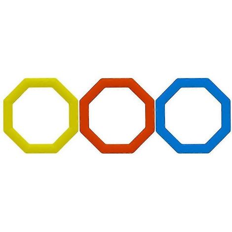 Lot de 3 anneaux d'agilité compatibles avec le step, le football, le street dance et d'autres sports. Anneaux antidérapants pour un entraînement de vitesse optimal. - JXLGV (1/5)