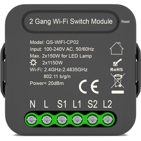 SABIR Module de rideau WiFi Module de commutateur de rideau intelligent Module de disjoncteur de télécommande sans fil (1/4)