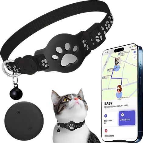 Collier pour Chat, Collier Multifonctionnel pour localiser,avec GPS (1/5)