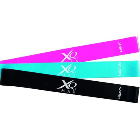 LOT DE 3 BANDES TONIFIANTES/RESISTANCE 30 CM ASSORTIMENT XQMAX