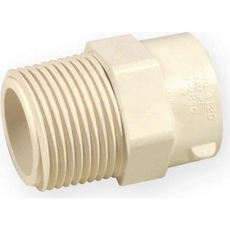 PVC-C 1" Außen-/Innengewindenippel