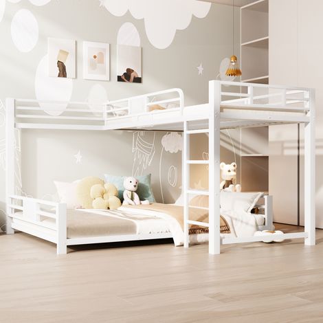 Letto a castello in metallo 90x200/140x200 OKMYHOME (1/5)
