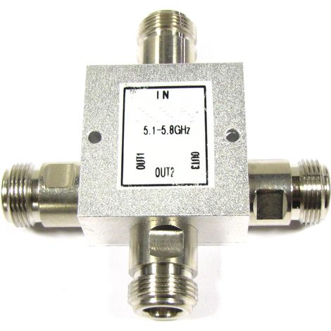 BeMatik - 4-Port Splitter WIFI Compact 5100 à 5900 MHz