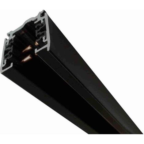 Dreiphasenschiene molto-luce Aluminium schwarz 200 cm