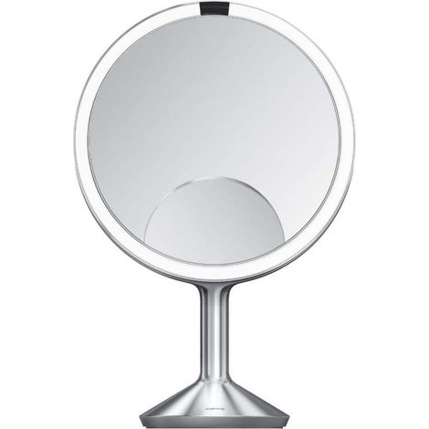 Simplehuman - Specchio cosmetico con illuminazione Trio Max, acciaio inox spazzolato ST3050 (1/5)