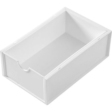 Boîte de Rangement Bureau Transparente Plastique Tiroirs Cosmétiques Organisateur Multifonctionnel Anti-poussière Compact (1/4)