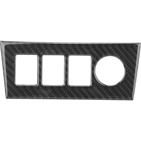 Autocollant en Fiber de Carbone pour Console Centrale, Allume-cigare, Revêtement D'habillage, Accessoires D'intérieur de Voiture pour 06-12 (1/5)