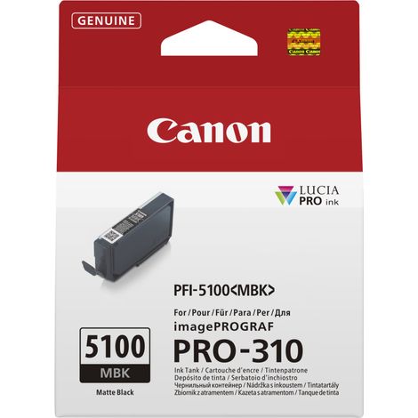 Canon PFI-5100 MBK Druckerpatrone 1 Stück(e) Original Mattschwarz (1/4)
