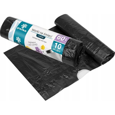 Sacs poubelle universels Ravi 60l 10 pièces. (1/2)