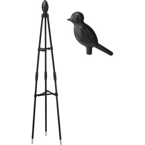 Treillis de jardin pour plantes grimpantes, fil de fer, forme tête d'oiseau et bourgeon, extérieur (1/5)