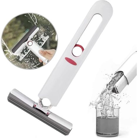 Portable Extrusion vadrouille lavabo Nettoyage Mini vadrouille Absorbant l'eau Sponge Head Enfants vadrouille Chiffon Salle de Bains Cuisine Vaisselle Bureau Voiture Alternative Verre (1/5)