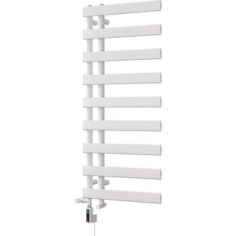 Agar - White Dual Fuel Towel Rail H1156mm x W500mm Thermostatic WIFI (1/3)