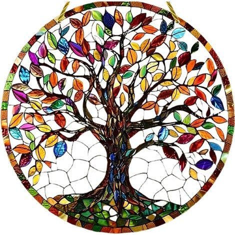1 Panneau Décoratif Arbre De Vie, Design Métal Vintage, Pour Jardin Salon Chambre-NANOTEH (1/5)