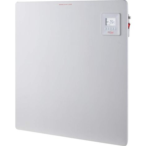 Melchioni Family Pannello riscaldante, Ceramica, Display Digitale,Timer settimanale, Risparmio energetico, Protezione surriscaldamento, Sensore apertura finestre, Bianco, 59.8 x 59 x 1 cm (1/2)