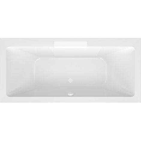 CASCATA Baignoire Rectangulaire 185x85x45cm, Bec Cascade Blanc (1/4)