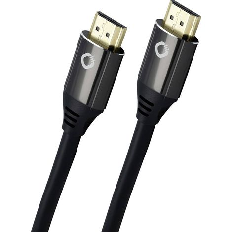 Câble de raccordement Oehlbach HDMI Fiche mâle HDMI-A, Fiche mâle HDMI-A 1.50 m noir D1C92492 8K UHD Câble HDMI Y731982 (1/2)