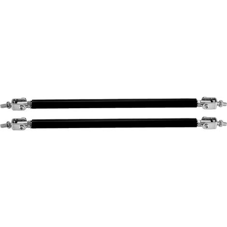 GARRYFIZH 1 paire de barres de support de pare-chocs avant de voiture de 20 cm (noires)