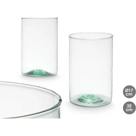 Vaso in vetro riciclato Ø17x25h (1/3)