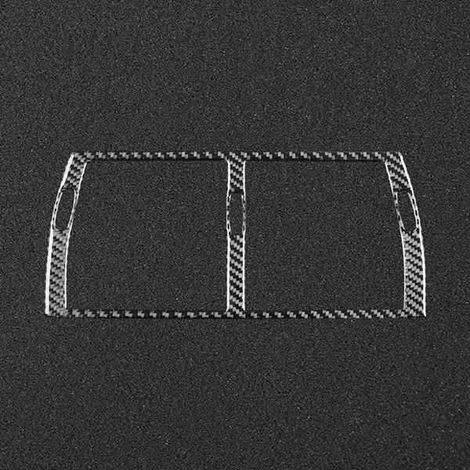 3 weiche Carbonfaser-Abdeckungen für die Mittelkonsolen-Lüftungsschlitze, passend für BMW X5 E53 (Baujahre 2020–2026) (1/4)