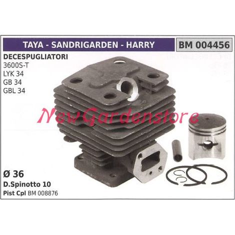 Cilindro pistone segmenti TAYA motore decespugliatore 3600S-T LYK 34 004456