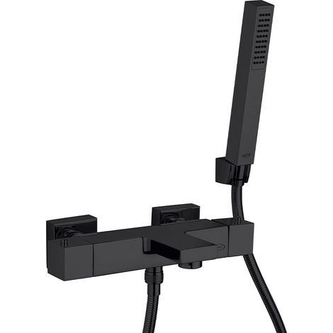 Miscelatore vasca esterno Twinkle Yo termostatico in ottone nero