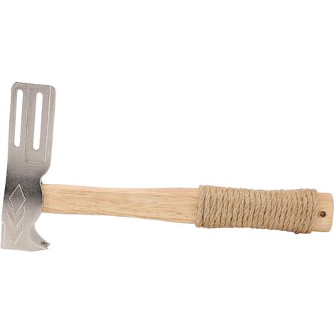 Martillo magnético versátil para tejados con mango de madera y cuerda antideslizante para la colocación de tejas – 330 mm, hierro forjado (1/5)