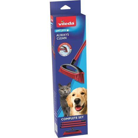 Vileda Always Clean Pet Pro spazzola nero e rosso ergonomica