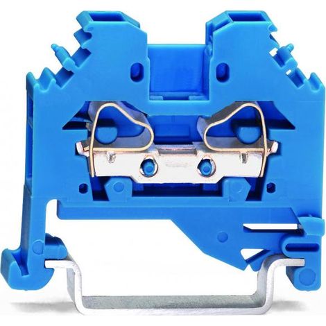 Connettore per barra di distribuzione a 2 fili, 4 mm², blu, codice 281-104
