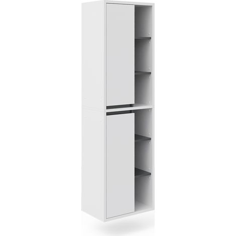 Mobile bagno alto Viola, Bianco, 50 x 170 cm, Vicco (1/5)