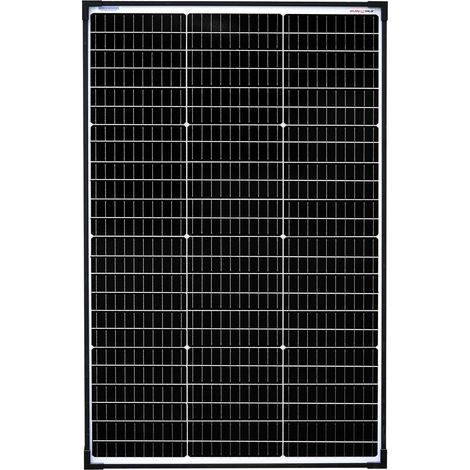 Panneau Solaire Monocristallin 100W 36V, cellules 182 mm, 10 busbars – pour camping-car, installation balcon, abri de jardin, bateau (Mono 100W 36V, pour systèmes PV 24V) (1/5)