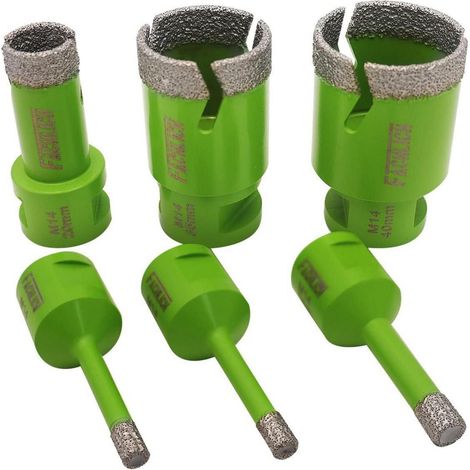 Diamantbohrkrone Trockenbohren Porzellan Fliese 6 6 6 8 20 35 40mm (1/5)