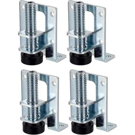 4 Pièce Niveleurs Meubles Réglables, Pieds de Nivellement Robustes, Pieds De Nivellement pour Meubles, Pieds de Meuble Réglables, Pied pour Meuble, pour Tables, Étagères, Placards, Étab (1/5)