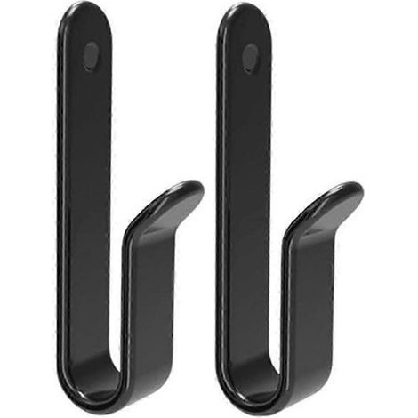 Lot de 2 supports muraux horizontaux pour snowboards, fixation murale, présentoir et rangement pour planches de ski (noir) (1/5)