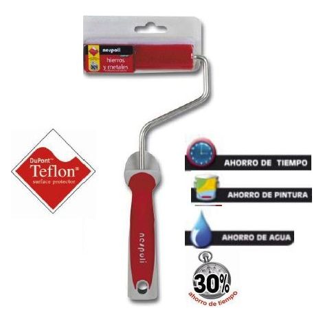 MINI RODILLO HIERRO/MET.TEFLON (1/4)
