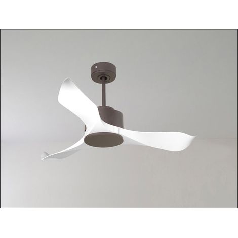 Tenerife Ring - Super destratificateur et ventilateur DC 132 cm Blanc pales bois blanc sans Lumière 25 à 35 m² (1/5)