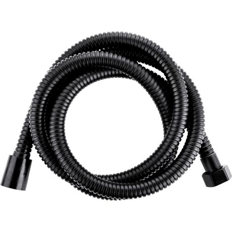 Brauseschlauch, 200 cm Brauseschlauch, Brauseschlauch mit Verdrehschutz für Duschkopf, Universal Anti-Drill Brauseschlauch, Schwarz (1/5)