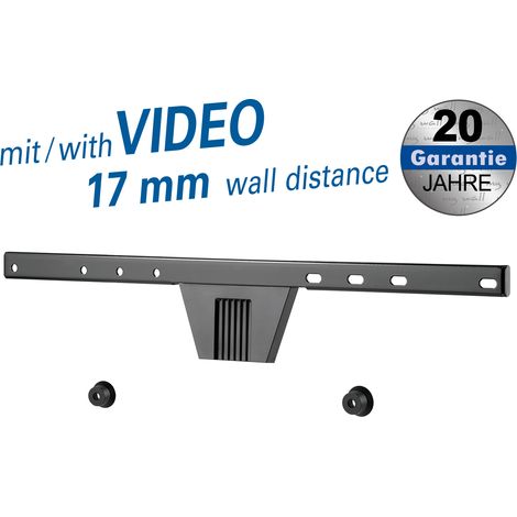 Bracket for flat screens for screens 37“ - 80“ (94 - 203 cm), loads up to 50 kg thinline design, only 17mm tv to wall