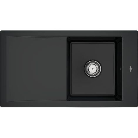 VB SP Timeline 50 plat 865x475mm Ablgarn. Céramique réversible IB. Noir pur