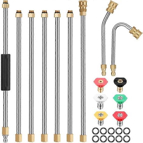 7 rallonges pour nettoyeur haute pression, 6 embouts de buse de pulvérisation -- (1/5)