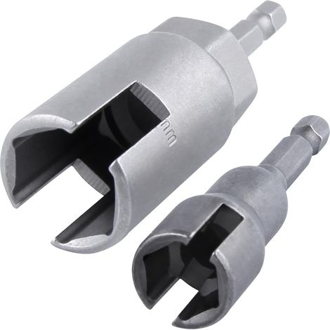 Lot de 2 - Douille écrou papillon - Acier chrome vanadium - Pour vis à œillet et boulons crochet - Bricolage et jardinage - Noir - 12 mm x 19 mm