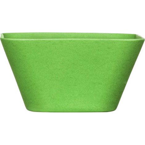 Premier Housewares Green Bowl Bamboo Fibre Serving Bowls / Salad Bowl Ideal For Fruit Cereal Pasta Bowl Square Shape Decorative Bowl 15 x 8 x 15 (1/5)