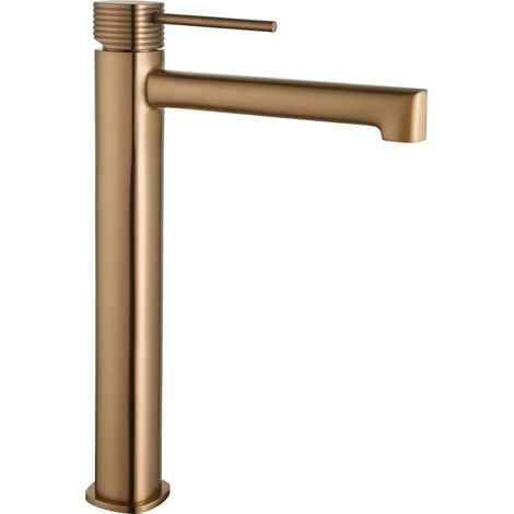 Mitigeur lavabo haut Firenze finition or rose brossé [ IMEX® ]