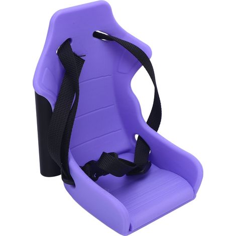 Porte-poupée vélo pliable à sangle réglable, siège avant en plastique violet pour vélo d'extérieur (1/5)